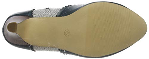 Joe Browns Stop In Wonder Tweedy Bootees, Botas Cortas al Tobillo Mujer, Verde Azulado, 40.5 EU