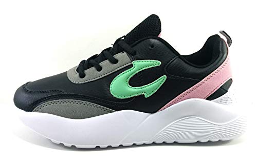 John Smith Virgin Zapatillas Negras Suela Ancha (38 EU)