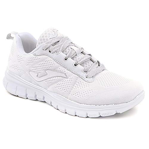 Joma C.Tempo Lady 902 White Deportiva Mujer, Plantilla Memory Foam, Blanco 37 EU