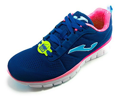Joma Tempo Lady, Zapatillas de Deporte Mujer, Azul (Marino/Fucsia 704), 36 EU