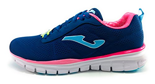 Joma Tempo Lady, Zapatillas de Deporte Mujer, Azul (Marino/Fucsia 704), 36 EU