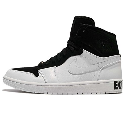 Jordan Air 1 Retro Hi Equality, Zapatillas de Deporte para Hombre, Multicolor (Black/White Me 001), 43 EU