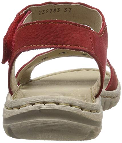 Josef Seibel Lucia 07, Sandalia con Pulsera para Mujer, (Rot 400), 40 EU