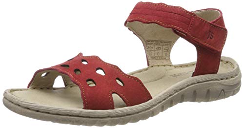 Josef Seibel Lucia 07, Sandalia con Pulsera para Mujer, (Rot 400), 40 EU