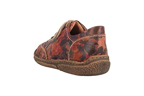 Josef Seibel Mujer Zapatos con Cordones Neele 02, señora Calzado cómodo,Ligero,Flexible,Rango de Confort,Rojo(Carmin),41 EU / 7 UK