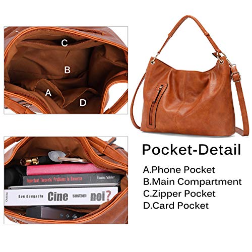 JOSEKO Bolso de Mano para Mujer, Bolso de Mano, Bolso de Hombro Elegante, Bolso Hobo, Bolso Grande para Mujer, Adecuado para IR de Compras y Trabajar