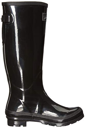Joules Fieldwelly gloss Botas de agua Mujer, negro (black black), 42 EU (8 UK)