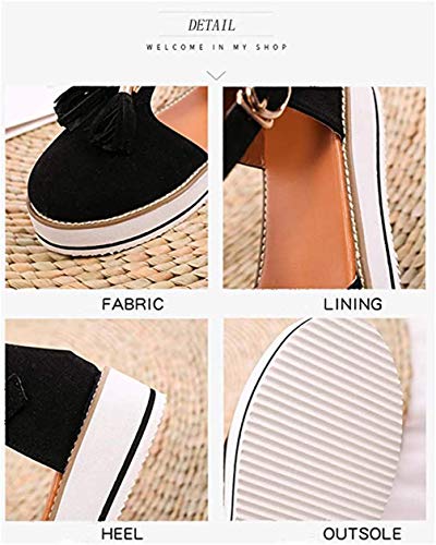 JSONA Sandalias de juanete para Mujer, cómodos Zapatos correctores de Plataforma de tacón de cuña, Zapatos de PU Flip-Flop para Mujer, Sandalias de cuña, Sandalias de Playa de Verano, Amarillo, 37
