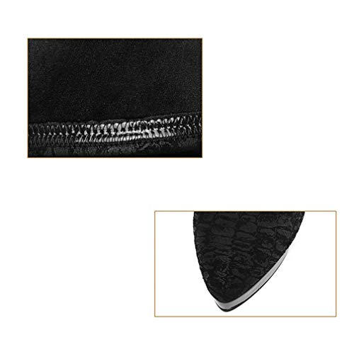 JUSEN Camiseta Larga de Tubo Antideslizante Martin Botas, Botas de Cuero otoño y del Invierno de Alta Barril de Mujeres: Cabeza de la Cremallera Lateral Zapatos cómodos Martin,Rojo,38