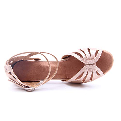 Jywmsc Mujeres Latín Zapatos de Baile Hembra Actuación Salón de Baile Salsa Danza Zapatos