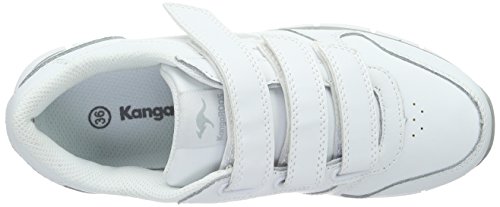KangaROOS K-bluerun 700 V B, Zapatillas Unisex Adulto, Blanco (White/Lt Grey 002), 37 EU