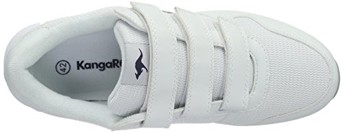 KangaROOS K-bluerun 701 B, Zapatillas Unisex Adulto, Blanco (White/Dk Navy 042), 42 EU