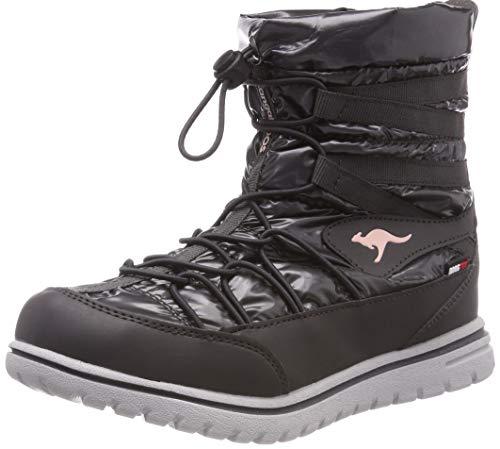 KangaROOS K-Wowi Jog RTX, Botas Plisadas para Mujer, Negro Jet Black, 36 EU