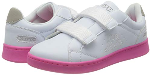 Kappa Clave, Zapatillas Mujer, 1022 White/Pink, 37 EU