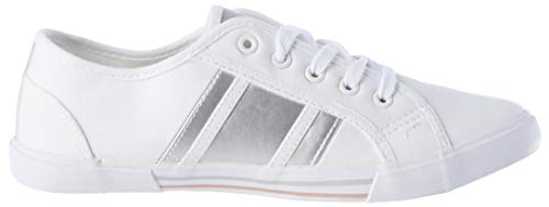 Kappa DELSOL, Zapatillas Deportivas para Mujer, Blanco/Plata, 40 EU