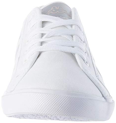 Kappa DELSOL, Zapatillas Deportivas para Mujer, Blanco/Plata, 40 EU