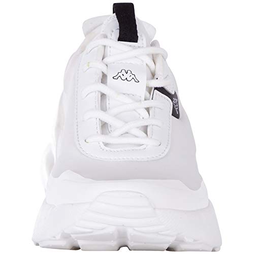 Kappa Doolin, Zapatillas Mujer, Color Blanco y Negro 1011, 39 EU