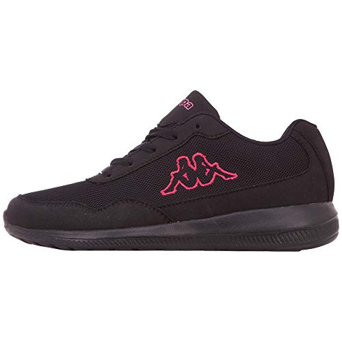 Kappa Follow OC, Zapatillas Mujer, Negro (Black/Pink 1122), 36 EU