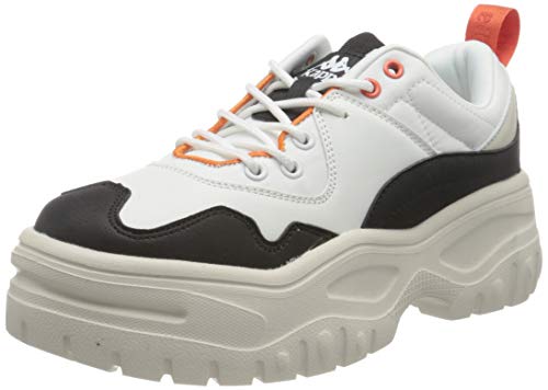 Kappa Kassidy Authentic, Zapatillas Deportivas Mujer, Blanco/Negro/Rojo Lava, 38 EU