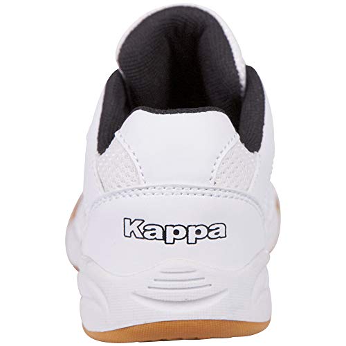 Kappa Kickoff, Zapatillas de Deporte Interior Unisex Adulto, Blanco (White/Black 1011), 37 EU