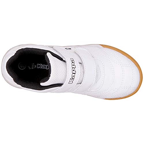 Kappa Kickoff, Zapatillas de Deporte Interior Unisex Adulto, Blanco (White/Black 1011), 37 EU