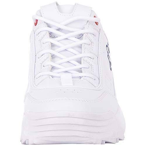 Kappa Rave NC, Zapatillas Unisex Adulto, Negro (White 1010), 39 EU