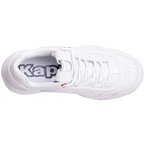 Kappa Rave NC, Zapatillas Unisex Adulto, Negro (White 1010), 42 EU