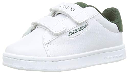 Kappa TCHOURI 2V Perfo, Zapatillas Deportivas, Blanco/Verde, 29 EU