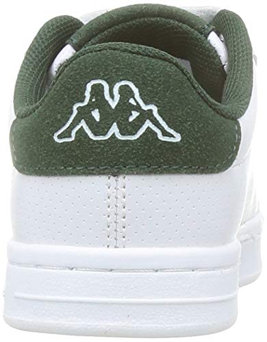 Kappa TCHOURI 2V Perfo, Zapatillas Deportivas, Blanco/Verde, 29 EU