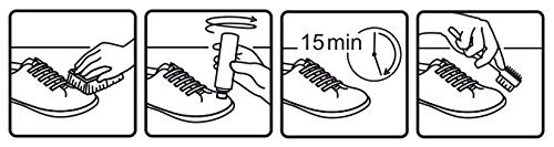 Kaps Acondicionador de zapatos para nobuck y ante, con aplicador de esponja, Cuidado nobuck y ante, 7 colores (117 - azul marino)