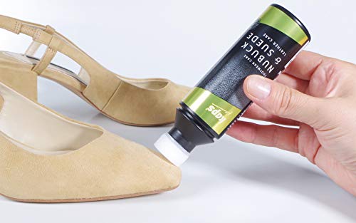 Kaps Acondicionador de zapatos para nobuck y ante, con aplicador de esponja, Cuidado nobuck y ante, 7 colores (117 - azul marino)
