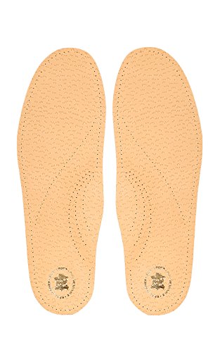 Kaps Plantillas Ortopédicas De Cuero Para Arco Longitudinal Caído, Inserciones De Calzado Para Pies Planos, Hombres Y Mujeres, Cuero Curtido Vegetal, Anatomix (37-38 EUR)