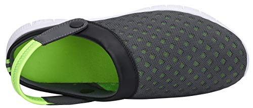 katliu Mujer Hombre Zuecos Estar por Casa Verano Zapatillas para Piscina/Playa/Jardín - Transpirables, Cómodas y Ligeras,Verde 42 EU