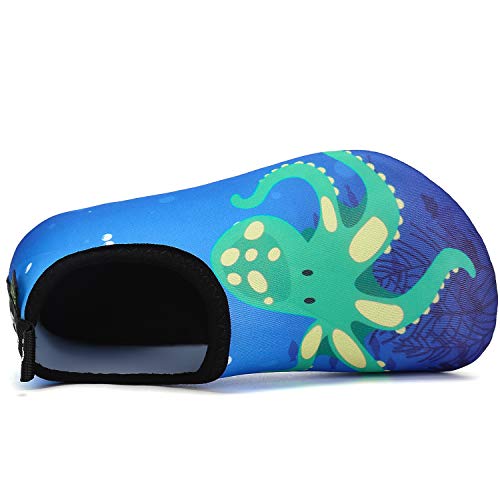 katliu Zapatos para Niño Niña Zapatos de Playa Bebe Zapatillas de Piscina Escarpines Calzado para Agua(068 Azul, 30/31 EU)
