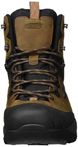KEEN Revel 4 Polar Mid Height Waterproof, Botas para Nieve Hombre, Dark Earth Caramel Café, 40 EU