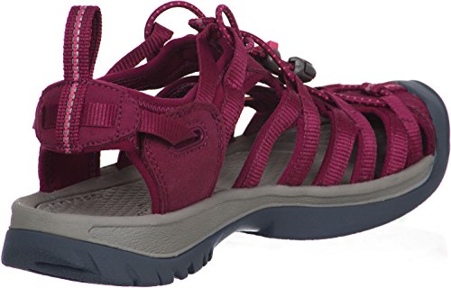 Keen Whisper, Sandalias Punta Cerrada Mujer, Beet Red, 37 EU