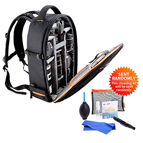 K&F Concept Mochila Cámara Réflex Mochila Portátil para Cámara DSLR Canon Sony Nikon Lentes Trípode y Portátil 13.3” para Mujer y Hombre, L