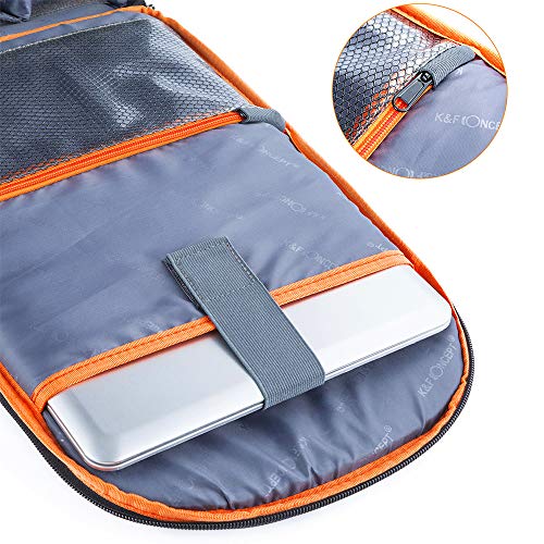 K&F Concept Mochila Cámara Réflex Mochila Portátil para Cámara DSLR Canon Sony Nikon Lentes Trípode y Portátil 13.3” para Mujer y Hombre, L