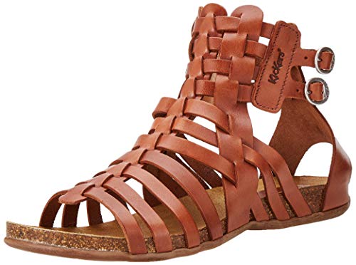 KICKERS ANASPART, Sandalia Mujer, Marrón, 38 EU