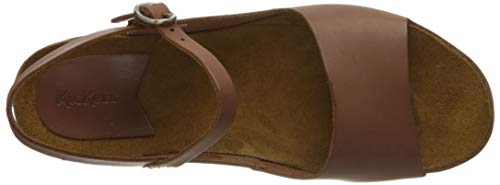 Kickers Takika, Sandalias de Punta Descubierta Mujer, Marrón (Marron 9), 38 EU