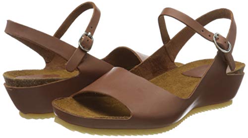Kickers Takika, Sandalias de Punta Descubierta Mujer, Marrón (Marron 9), 38 EU