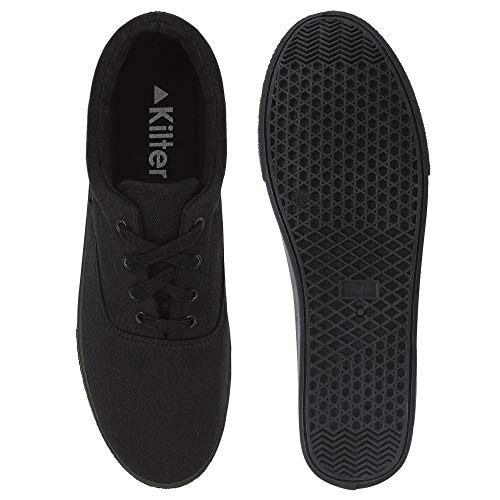 Kilter Ollie Zapatillas de Lona para Hombre - Negro - 43