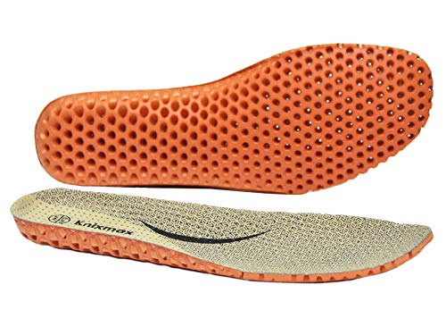 Knixmax Plantillas Deportivas Ortopedicas Hombre Mujer para Fascitis Plantar, Plantillas Elevadoras Invisibles, para el Dolor de Talón, Corrección del Tobillo, Caminar, Escalada, Beige EU 43