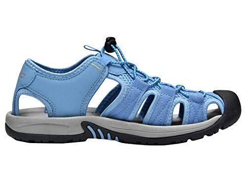 Knixmax-Sandalias de Senderismo Verano para Hombre Mujer Verano Exterior Senderismo Ligeras Antideslizantes Zapatillas Trekking Deportivas Casuales Sandalias de Playa, W-Azul 37