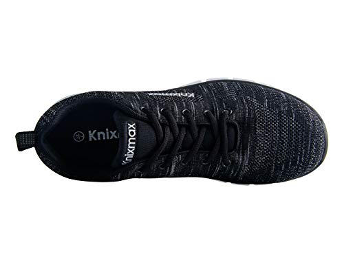 Knixmax-Zapatillas Deportivas para Mujer, Zapatillas de Running Fitness Sneakers Zapatos de Correr Aire Libre Deportes Casual Zapatillas Ligeras para Correr Transpirable, EU36 Negro