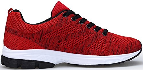 KOUDYEN Unisex Zapatillas Deporte Hombres Mujer Zapatillas Running Sneaker Zapatos para Correr,fz888-red-EU40