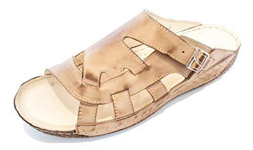 KS - 404 - Zapatos Sandalias para Mujer - Ideales para Verano - Cuero Beige 41