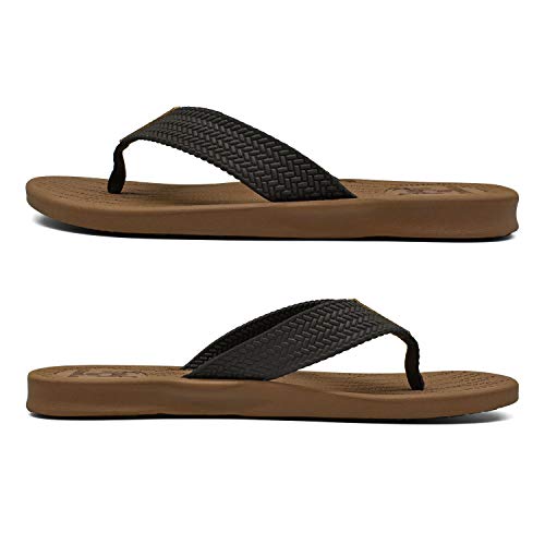 KuaiLu Chanclas Hombre Verano Playa Piscina Comodas Sandalias Goma Planas Caminar Zapatos