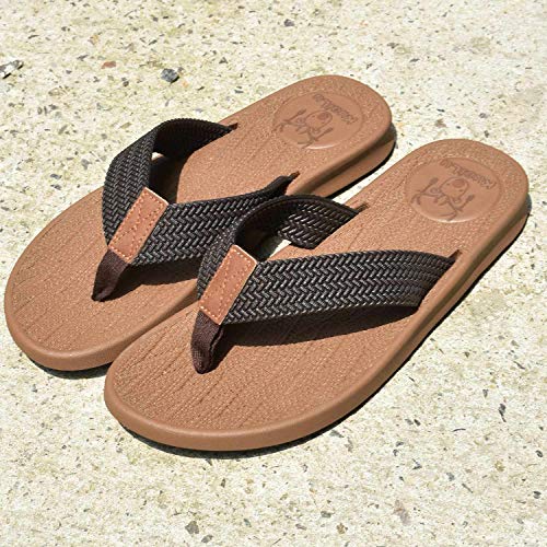 KuaiLu Chanclas Hombre Verano Playa Piscina Comodas Sandalias Goma Planas Caminar Zapatos