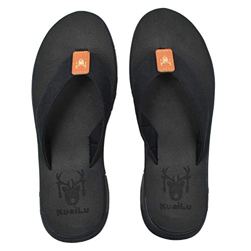 KuaiLu Chanclas para Hombre Verano Playa Piscina Comodas Sandalias Goma Planas Caminar Adulto Moda Zapatos
